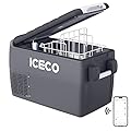 ICECO JP30 Portable Refrigerator, 12 Volt Car Fridge Freezer, 31 Quart(30 Liter) Compact Refrigerator with SECOP Compressor, Electric Cooler for Truck Van RV, 0??50?, DC 12/24V, AC 110/240V
