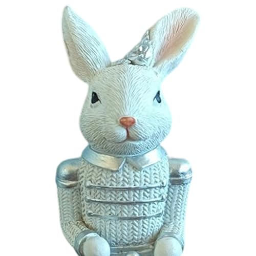 Figurines de lapin de Pâques pour centre de table de fête chic