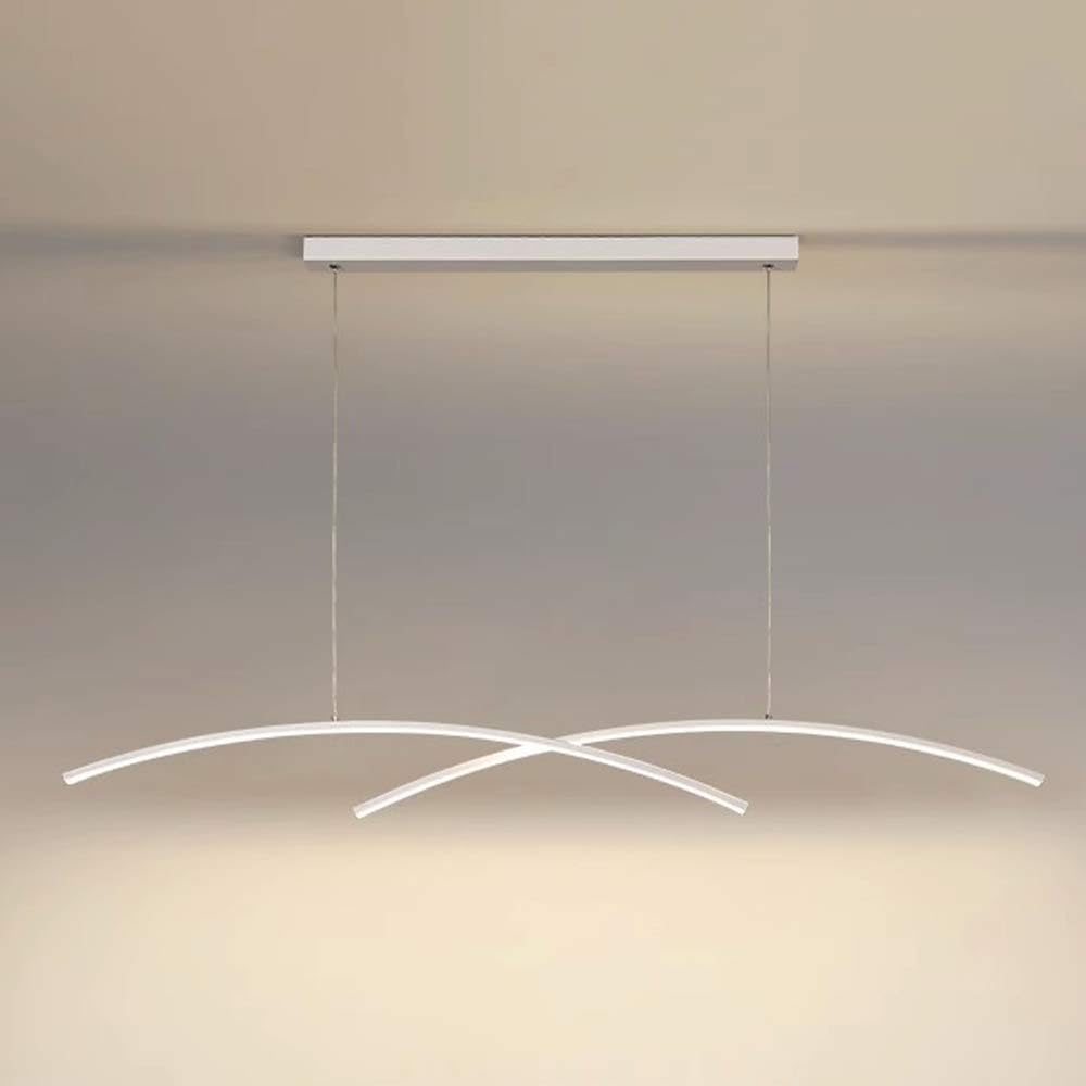 Suspension linéaire LED moderne 120 cm luminaire suspendu noir îlot de cuisine réglable