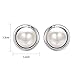 Yoursfs Ivory Faux Pearl Clip On Earrings For Women Platinum Plated no Pierced Clipon Earring Fashion Jewelry