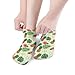 LITPUZC Women's Fashion Ankle Socks Funny Running Low Cut Socks Tropical Plants Pineapple Funny No Show Athletic Sock Soft Breathable Crew Sock 5 Pairs