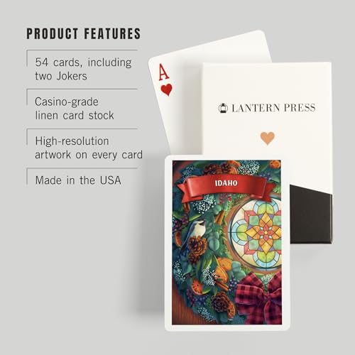 Lantern Press Idaho, Naipes de Poker 52 Cartas miniatura 3