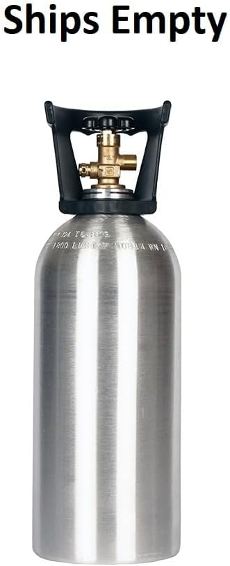 New 10 lb. Aluminum CO2 Cylinder with Carry Handle and CGA320 Valve