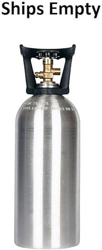 Miniatura 3 de Nuevo cilindro de CO2 de aluminio de 10 libras con asa de transporte y válvula CGA320 10LBALVLV-H