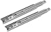 URBEST 2Pairs 10 Inch 3-fold Smooth Telescopic Slide Full Extension Ball Bearing Drawer Slides Side Mount