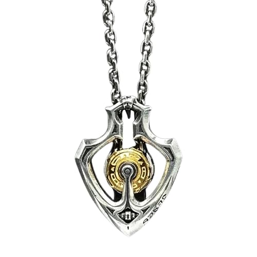 Genérico Collar Con Colgante De Engranaje Giratorio Mecánico, Collar Con Colgante De Engranaje Giratorio Mecánico, Collar De Engranaje Retro Punk, Collar De Engranaje Giratorio Steampunk Para Hombres