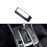 Kadore Carbon Fiber Interior Shift Gear Panel Cover Trim for Honda Civic 2016-2018 LHD at (not for Sport Model)