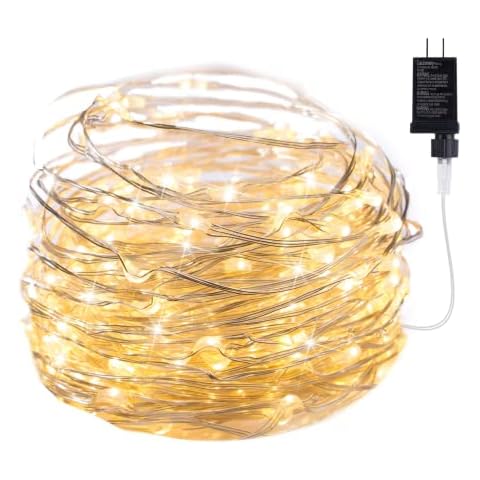 Minetom Fairy Lights Plug in, 33Ft 100 LEDs Cover