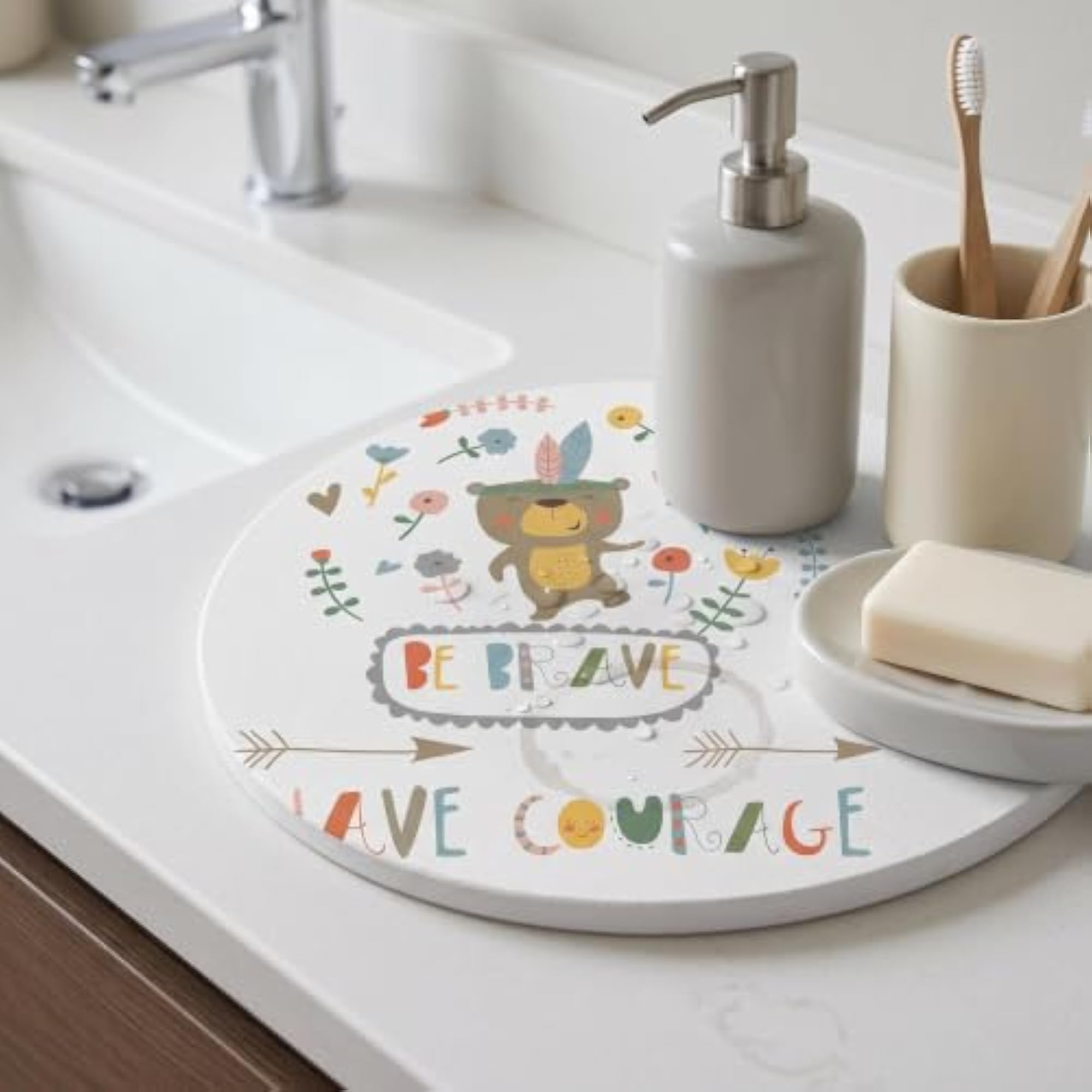 Diatomaceous Earth Absorbent Mat, Kitchen and Bathroom