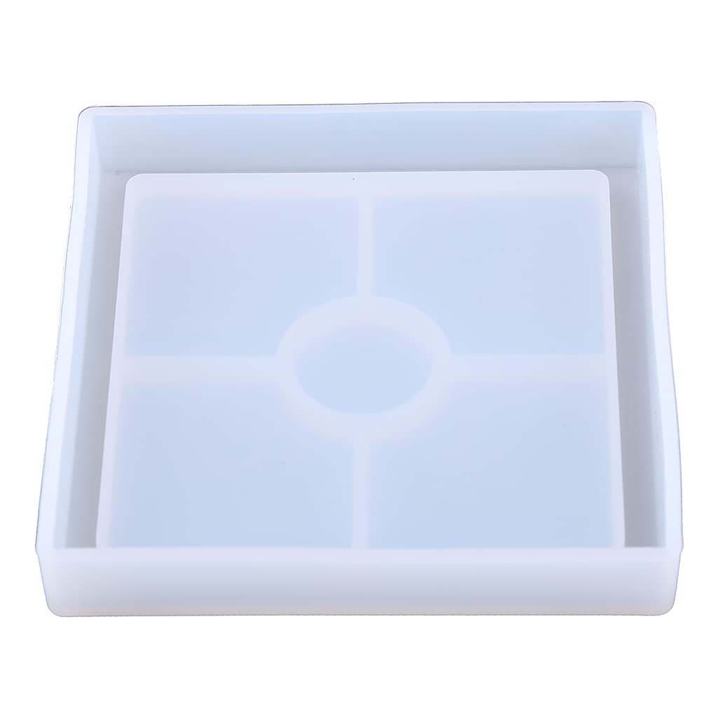 Strumenti di colata Quadrato Rotondo Concrete Vaso di Fiori Vassoio Silicone Fioriera Epossidica Stampo Resina Gioielli Stampi Collana