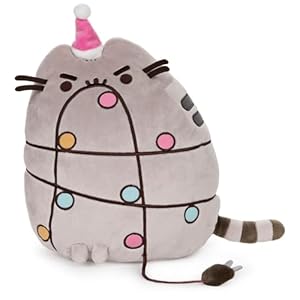 GUND Pusheen Holiday Xmas Light Up LED Plush Stuffed Animal Cat GUND Pusheen Holiday Xmas Light Up LED Plush Stuffed Animal Cat