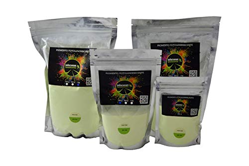 Pigment luminescent pour décoration nocturne jaune vert 1KG