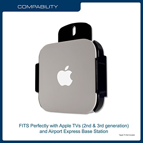 Qualgear Qg-Am-017 Mount For Apple Tv/Airport Express Base Station (For 2Nd & 3Rd Generation Apple Tvs) Black #TOP1
