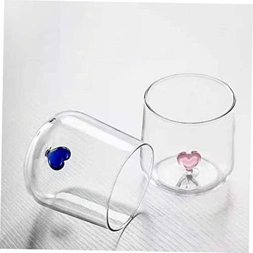 Verre tasse à eau rose et accessoire décoration de table Amosfun