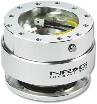 NRG Innovations, SRK-100S, 6 Hole Steering Wheel Silver Chrome Quick Release Hub Adapter Gen 1.0 SRK-100S