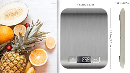 BALANÇA DE COZINHA INOX 10KG PRECISÃO