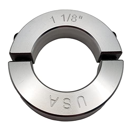 Collier de serrage en deux parties à alésage 2,9 cm en aluminium 2024 de haute précision
