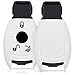 kwmobile Cover Chiavi Auto Compatibile con Mercedes Benz con 3 tasti - Custodia Protettiva Chiave Auto Copri Telecomando Gomma - Portachiave Macchina Silicone