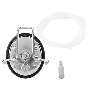 Regun Couvercle de bière, Homebrew Keg Carbonatation Keg Couvercle avec 0,5 Diffusion Micron Pierre Accueil Cuisine Outil