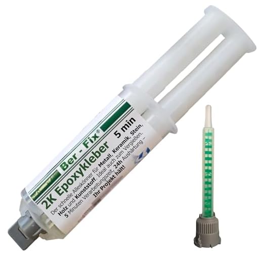 25g Ber-Fix 2K Kleber Epoxidharz mit Härter 5 Min 1 x Statikmischer 2 Komponenten Kleber echter Epoxy Kleber 2 Komponenten Kleber Kunststoff Keramikkleber Betonkleber Steinkleber Metallkleber 2k Kleber Kunststoff