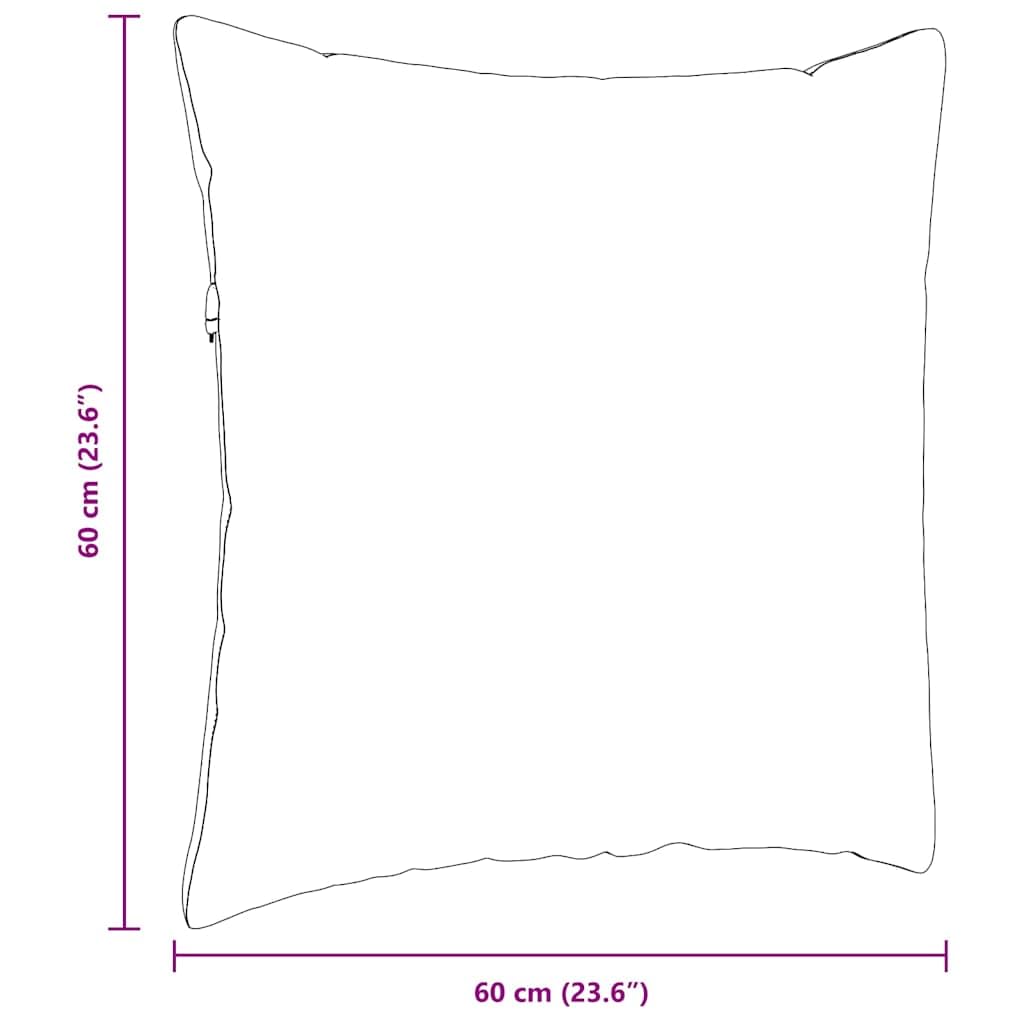 Mangloder - Set di 2 cuscini da divano, 60 x 60 cm, in tessuto a coste con imbottitura in poliestere, sfoderabili, morbidi e confortevoli, ideali per soggiorno, ufficio, sala da pranzo, uso interno