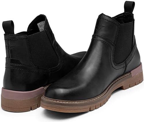 Image of Jousen Chelsea Boots Casual Slip On Ankle Waterproof Mens Boots