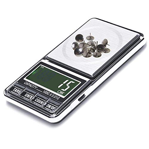 Jewelry Elektronische Waage, Präzisions-Schmuckwaage, elektronische Waage, 0,01 g Gewicht, Mini-Waage, Taschenwaage, Schmuckwaage, tragbar,