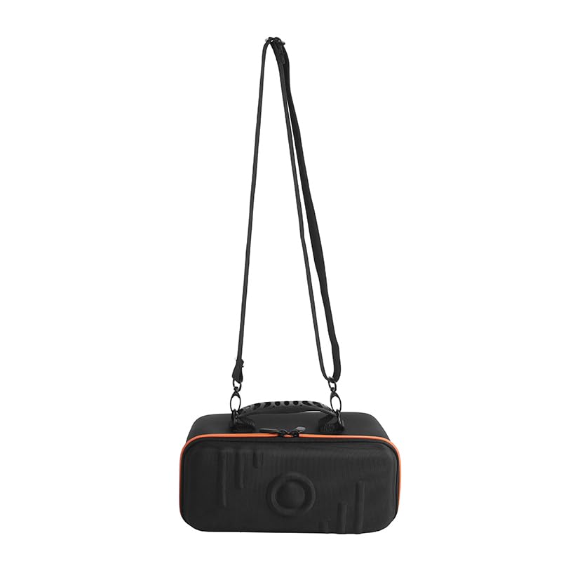 Housse Coque Étui pour Marshall Middleton II/Middleton Enceinte Bluetooth Portable,Housse de Protection Sacoche de Transport Sac à Bandoulière pour Marshall Middleton 2,Noir Orange
