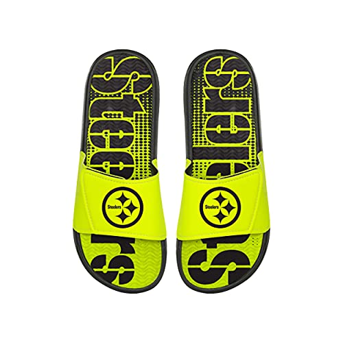 Image of FOCO Men's NFL Team Logo Sport Shower Foam Slide Flip Flop Sandals