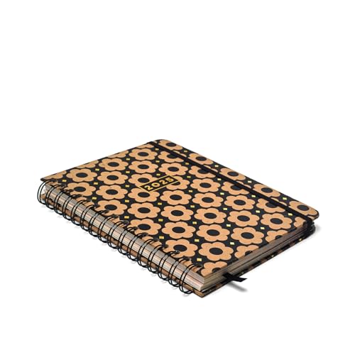 Agenda Planner Wire-O 2025 Kraft Semanal Notas C/Divisórias A5 Flores Mini, Cicero