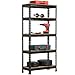 Topeakmart Storage Shelves, 5-Tier Shelving Units and Storage Adjustable Utility Shelves Heavy Duty Metal Storage Racks, 59