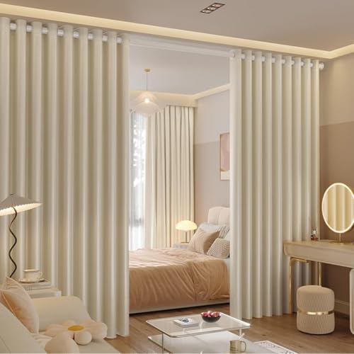 Quirix �����̊Ԏd�؂� �ډB�� �p�[�e�B�V���� �˂�����_��110cm - 360cm ������� �����d�؂� �˂�����_�t�� �h�����s�v �p�[�e�[�V�����d�؂�A�f�M 90���Ռ� ���� (�_��1.6~2.1 m��2.7 m,�N���[���x�[�W��)
