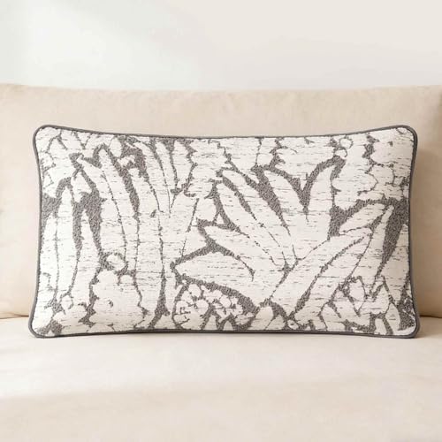 Housses de coussin en polyester doux gris clair de style bohème chic