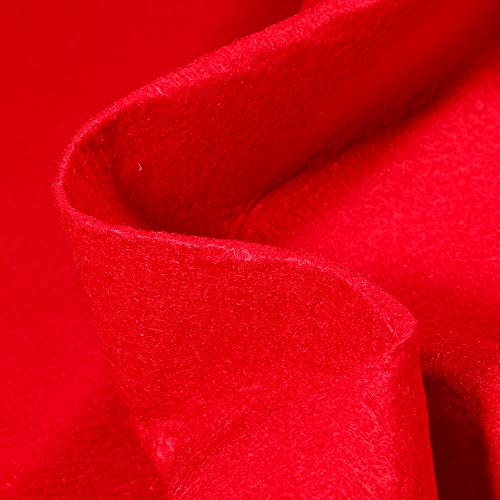 Tissu Feutrine 180 cm Rouge griotte - Par 50 cm