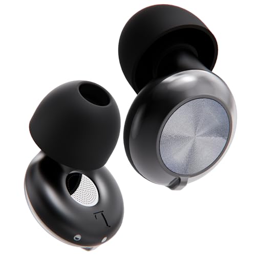 Bigsmile Adjustable Ear Plug, 3-in-1 Noise Reduction EarPlugs, Flexible Earplugs for Sleep, Focus, Air Travel, Concert, Car Racing, Socializing, Festivals & More, 45 dB Noise Canceling (Black)