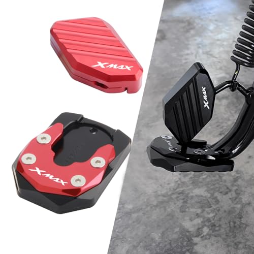 For XMAX300 XMAX250 Xmax 300 250 2017-2022 2023 オートバイ CNC キックスタンドサイドスタンド延長パッド引き伸ばしサポートプレート