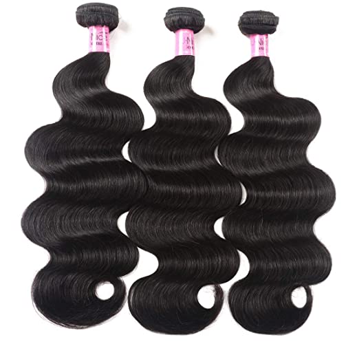 Image of UNICE 10A Malaysian Body Wave Virgin Hair 1 Bundle, Raw Unprocessed 100% Virgin Human Hair Weave 100g /pc Natural Color 12inch