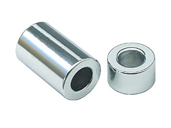 Chrome Plated Steel Spacer 11/32" ID x 5/8" OD x 3/8" Length, for 5/16" Diameter Bolts Pack of 5
