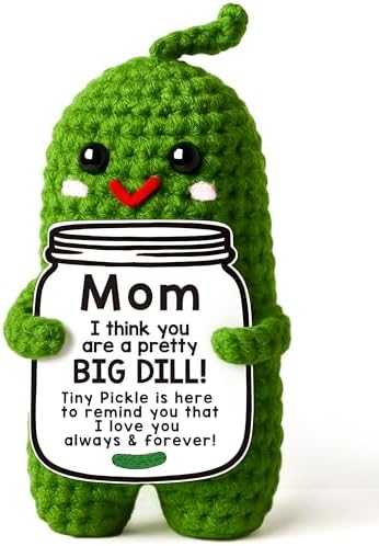 Gifts for Mom Mom Birthday Gift Ideas Mother in Law Handmade Crochet Pickle
