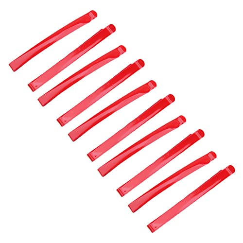 F Fityle 10 pezzi forcine rosse anime stile piatto...