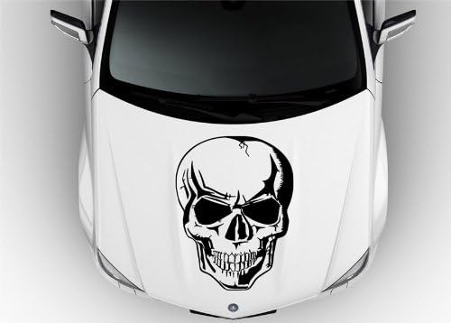 musin llc Skull Cute Hood Vinyl Sticker Decals D1447
