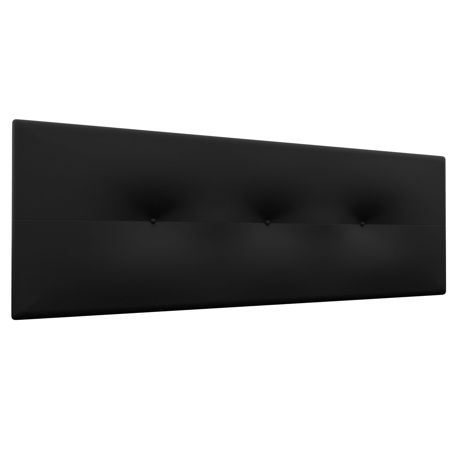 Cabecero tapizado Julie para Cama de 150 (160 x 55 cms) Negro