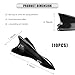 YTFRL 10 PCS Car Shark Fin Diffuser, Self Adhesive Shark Fin Style Auto Air Vortex Generator, Waterproof Roof Diffuser Spoiler Replacement Set for Sedan SUV Truck, Car Accessories (Black)