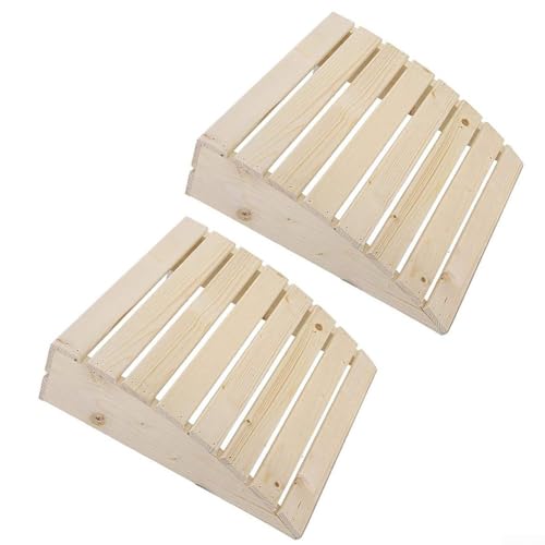 Lot de 2 appuie-têtes de sauna - 39 cm x 36 cm x 9,6 cm - En bois de pin blanc incurvé - Support ergonomique pour le cou - Contour naturel - Convient pour la relaxation au sauna