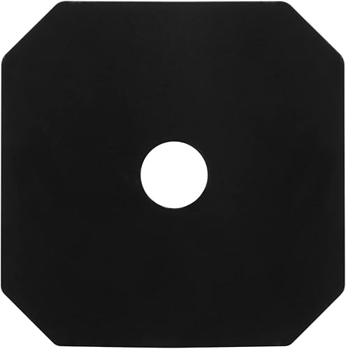 10 piezas de arandelas decorativas para arandelas cuadradas negras de 3 x 3 pulgadas, conector de madera de madera, grosor de acero de 0.110 in,