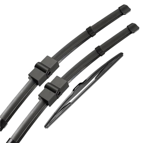 Balais d'essuie-glace anti-trace et silencieux pour pare-brise Peugeot 207 Hatchback 2014