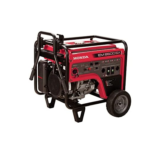 Honda 664360 EM6500SX 120V/240V 6500-Watt 389cc Portable Generator with Co-Minder