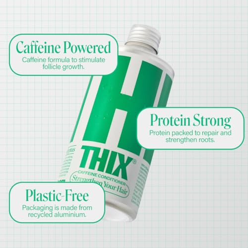 THIX Caffeine Conditioner | Hair Growth, Biotin Infused | Vegan, Proteins and Vitamins | Paraben & Sulphate Free Hair Loss Treatment | Hair Care for men and women - 250ml - Image 3