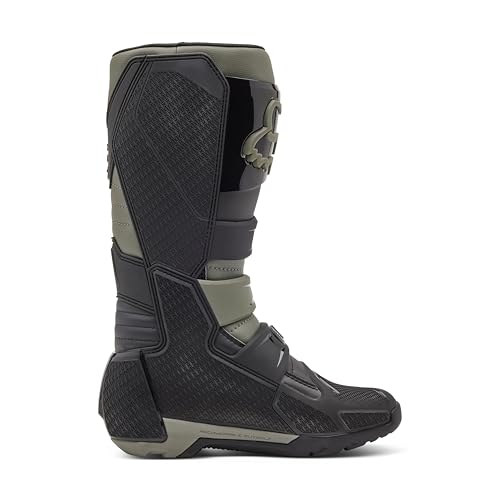 Fox Racing Men's Comp X Motocross Off-Road Dirt Bike Boots, Grey/Black, 11.5