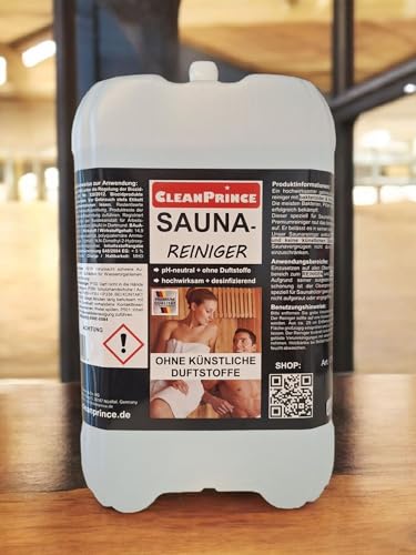 Saunareiniger 5 Liter | flüssiger Saunaholzreiniger Holzreiniger Desinfektion Sauna Saunadesinfektion sofort gebrauchsfertiger Nachfüllkanister